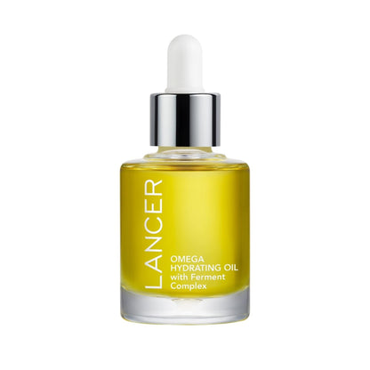 Lancer Skincare Omega Hydrating Oil with Ferment Complex, Daily Facial-Oil Moisturizer Serum with Turmeric, 1 Fluid Ounce