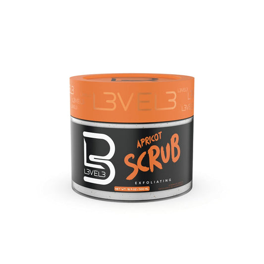 L3 - Level 3 Apricot Facial Scrub - Great for All Skin Types - Reduces Acne - Reduces Clogged Pores - Gentle and Effective Exfoliation
