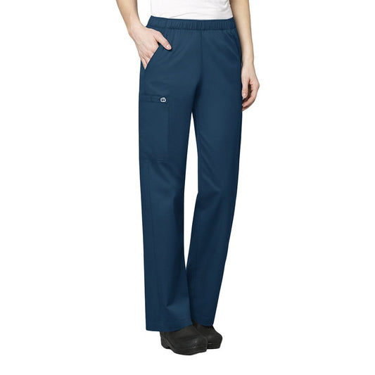 WonderWink Women's Pull-On Cargo Pant, Caribbean, 3X-Large