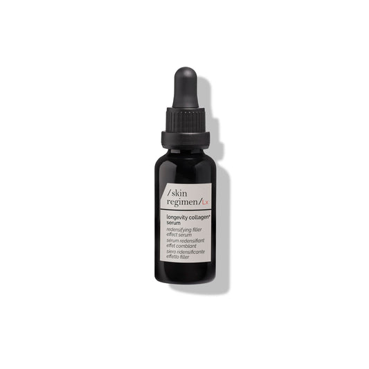 /skin regimen/Lx Longevity Collagen+ Serum, Redensifying Filler Effect, Smooths, Softens, Plumps, Longevity Complex™, Collagen Pro, Clean Beauty, Vegan, Mature Skin, Daily Use, 1.01 Fl Oz