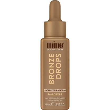 Minetan Bronzing Tan Drops | Radiance Enhancing Bronze Facial Self Tanning Serum - Daily Tanner Boosting Drops, Face & Body, Infused wtih Vitamin C, Hydrating, Radiant Skin Finish, 1.3 Fl Oz
