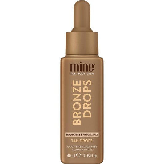Minetan Bronzing Tan Drops | Radiance Enhancing Bronze Facial Self Tanning Serum - Daily Tanner Boosting Drops, Face & Body, Infused wtih Vitamin C, Hydrating, Radiant Skin Finish, 1.3 Fl Oz