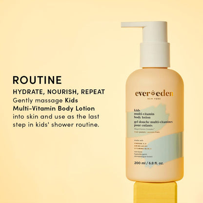 Evereden Kids Multi-Vitamin Body Lotion (6.8 fl.oz., Melon Juice): Gentle & Non-Toxic Moisturizing Kids Lotion | Nourishing & Protective Lotion for Kids