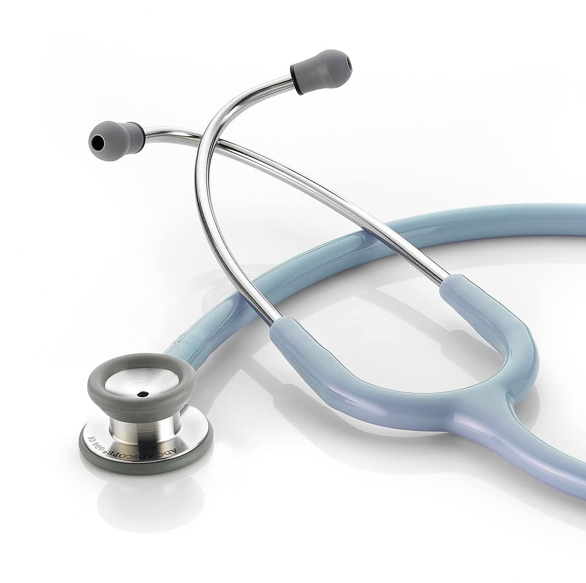 ADC Adscope 604 Pediatric Clinician Stethoscope, 30.5 inch Length, Light Blue