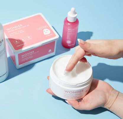 TONYMOLY Wonder Ceramide Mochi Body Cream, Moisturizing Body & Face Cream, Korean Face Moisturizer, Hydrating & Skin Repairing, for All Skin Types