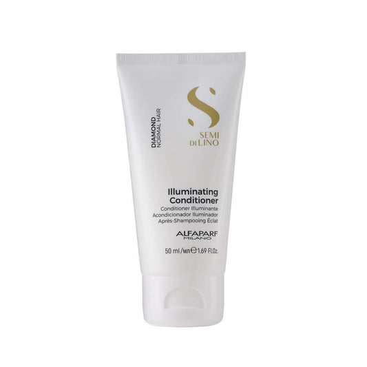 Alfaparf Milano Semi Di Lino Diamond Shine Illuminating Hair Conditioner - Sulfate Free - For Normal Hair - Safe on Color Treated Hair - Paraben and Paraffin Free - Professional Salon Quality, 6.76 Fl Oz