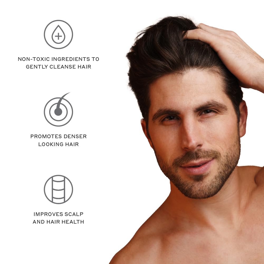 ZENAGEN Revolve Men's Thickening Shampoo | Supports Appearance of Fuller, Healthier-Looking Hair, Developed for Fine & Visibly Thinning Hair, Plant-Based, Color-Safe, 5-Minute Treatment