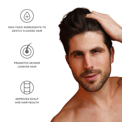 ZENAGEN Revolve Men's Thickening Shampoo | Supports Appearance of Fuller, Healthier-Looking Hair, Developed for Fine & Visibly Thinning Hair, Plant-Based, Color-Safe, 5-Minute Treatment