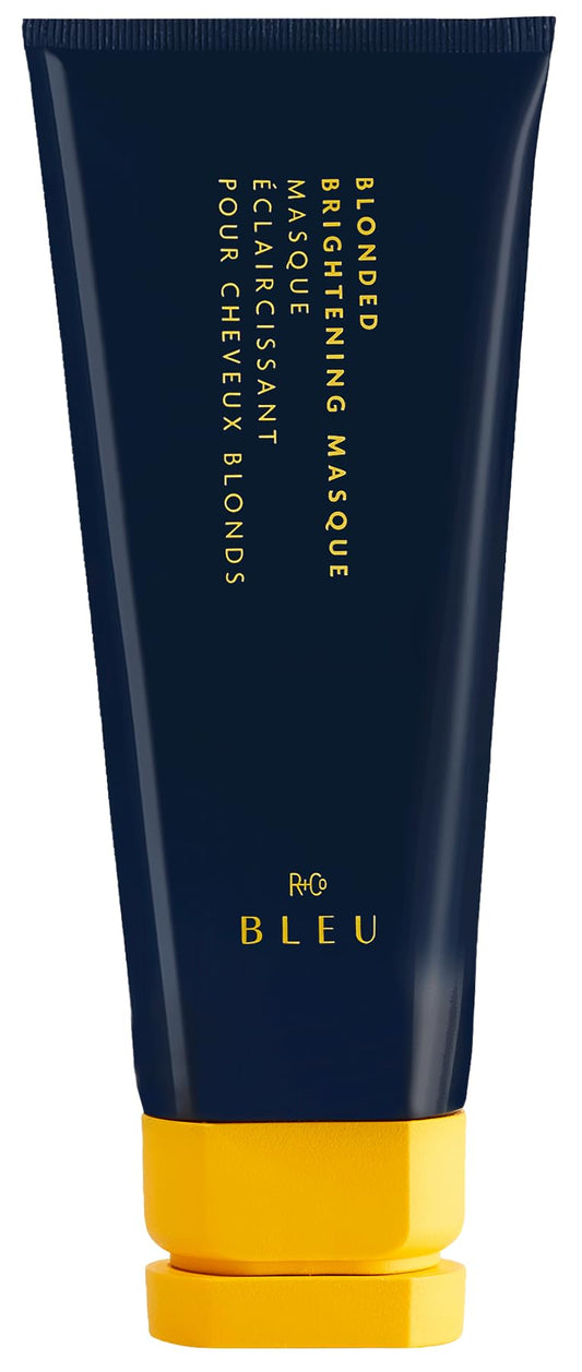 R+Co BLEU Blonded Brightening Masque – Repairs and Revives Dull, Yellowed Blondes, Hydrates, Neutralizes Yellow Undertones, Restores Shine, Adds Strength, 5 oz
