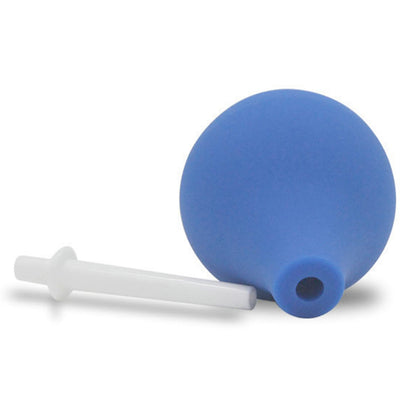 Anal Douche Enema Bulb Vaginal Douche Enema Cleaner for Women’s or Man’s Health -for Water or Coffee Colon Cleansing, Detox and Constipation (Blue, 7.4Ounce)