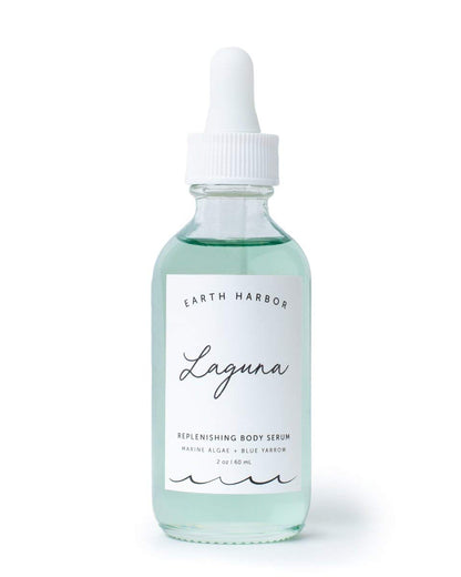 Earth Harbor | LAGUNA Replenishing Body Serum - Smoothes Complexion | Sea Botanicals & Blue Yarrow | 100% Plant-Based + Sustainable | 2 fl oz