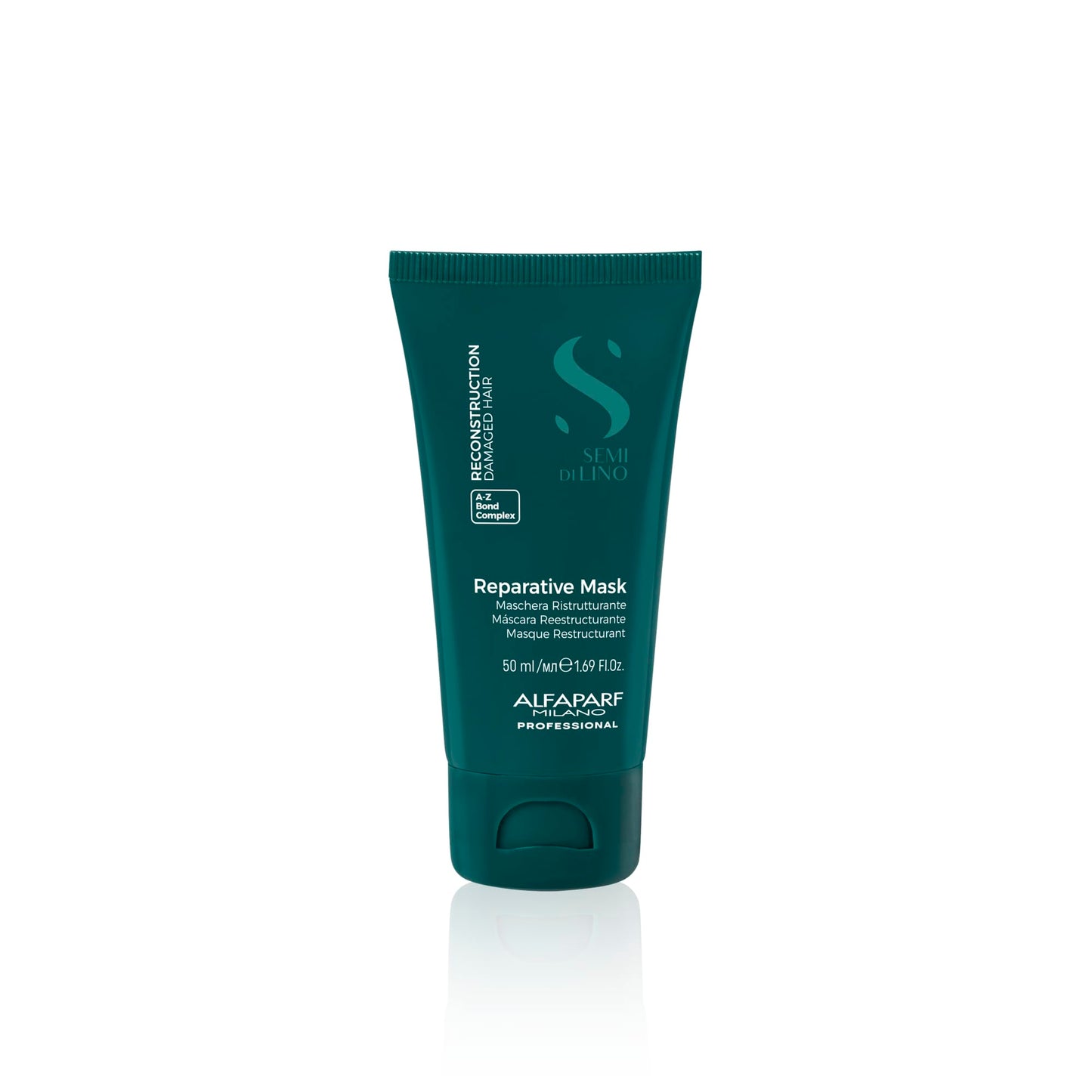 Alfaparf Milano Semi di Lino Reconstruction Travel Size Shampoo and Hair Mask Set for Damaged Hair - Hair repair - Strengthens and Restructures Hair