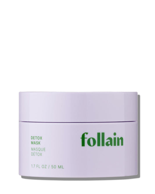Follain Clay Detox Face Mask for Combination to Oily Skin | Deeply Clean, Purify Pores, Balance & Reduce Shine - Clean Beauty, AHA BHA PHA Resurfacing Treatment - Vegan & Cruelty-Free