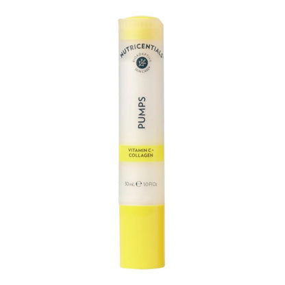 Nu Skin Nutricentials Vitamin C + Collagen Pump - Powerful Skin Serum | Hydration, and Luminous Complexion | Vegan Collagen, Fine Line Reduction Skin Care (1 fl oz)