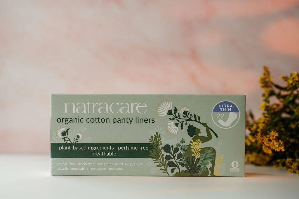 Panty Liners, Cotton, 22 ct, 5 Boxes (110 Liners Total)