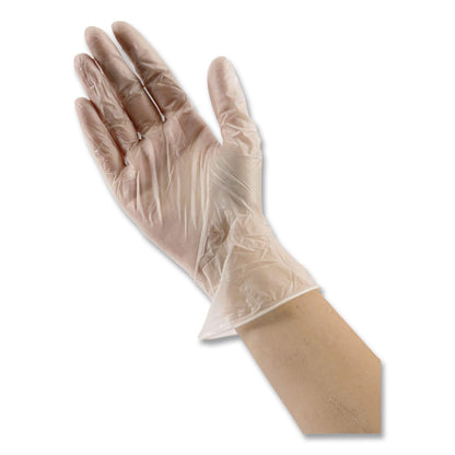 Boardwalk BWK365XLCT General Purpose Vinyl Glove, 2-3/5 mil, Vinyl, XL, Clear (Pack of 1000)