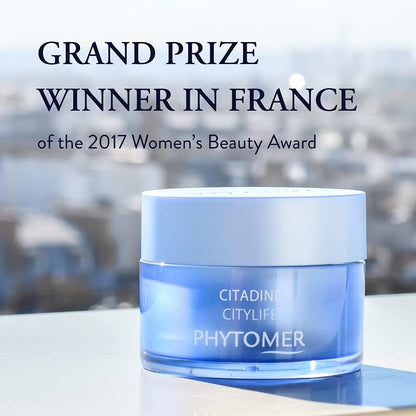 PHYTOMER Citylife Face and Eye Contour Cream | Soothing Facial Cream Protects and Repairs Dull Skin | Hydrating and Lifting for Tired Skin | 50ml