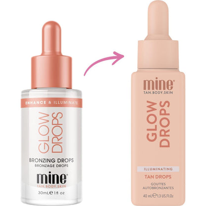 MineTan Facial Tanning Skincare | Facial Self Tan Collection - Glowy Dark Tan Results, Use Daily to Build Your Bronze, Vegan Friendly, Cruelty Free