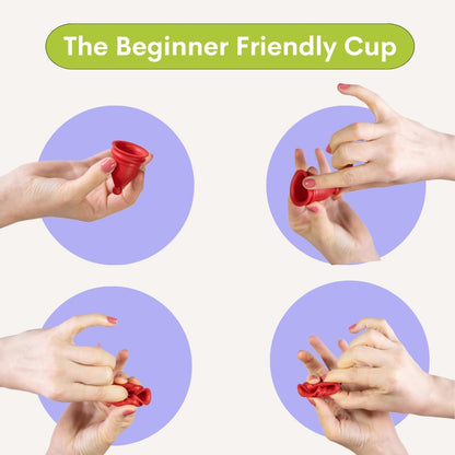 Bfree Menstrual Cup - Reusable Period Cup Leak-Free Eco-Friendly Tampon/Pad Alternative Feminine Hygiene Product for Menstruating Teens, Women