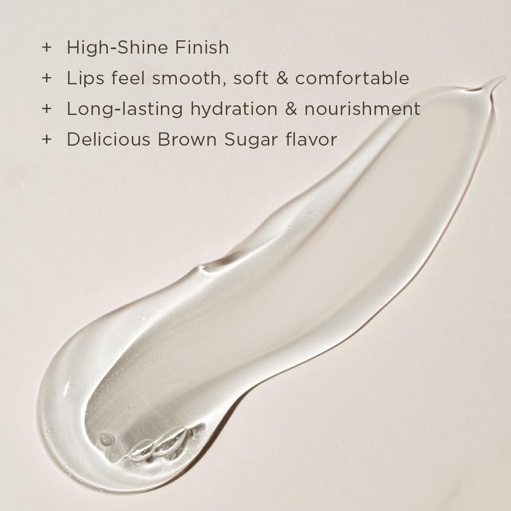 COLLEEN ROTHSCHILD Vitamin E Lip Moisturizer | Brown Sugar | Instant Moisture & Delicious Shine | Hydrate & Protect with Shea Butter & Vitamin E (0.4 fl oz)