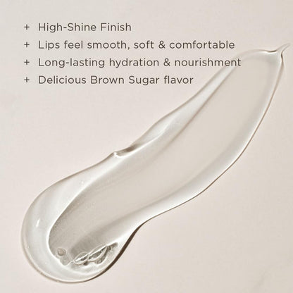 COLLEEN ROTHSCHILD Vitamin E Lip Moisturizer | Brown Sugar | Instant Moisture & Delicious Shine | Hydrate & Protect with Shea Butter & Vitamin E (0.4 fl oz)