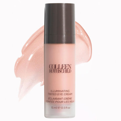 COLLEEN ROTHSCHILD Illuminating Tinted Eye Cream | Instant Brightening Effect | Nourishes & Targets Dark Circles | With Hyaluronic Acid, Caffeine, Pearlized Pigments & Peptides (0.5 fl oz)