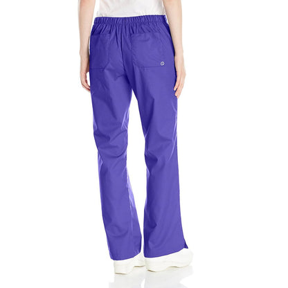 WonderWink Women's Wonderwork Flare Leg Scrub Pant, Grape, Large