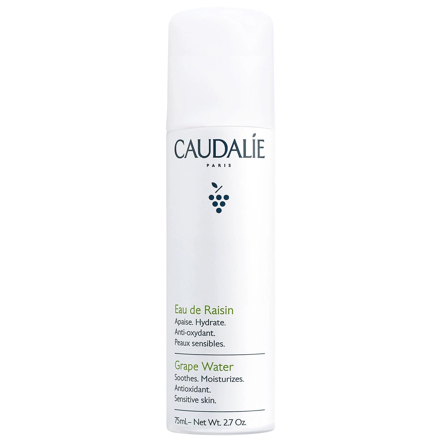 Caudalie Grape Water Moisturizing Face Mist - Soothing Organic Facial Spray to Instantly Hydrate and Strengthen the Skin Barrier, Safe for Sensitive Skin