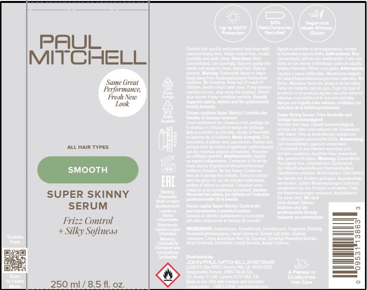 Paul Mitchell Super Skinny Serum Blowout Primer, Speeds Up Drying Time, Humidity Resistant, For All Hair Types