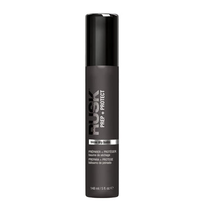 RUSK Blow Dry Balm, Prep + Protect, Smooth and Silken, Heat Protection, 5 oz