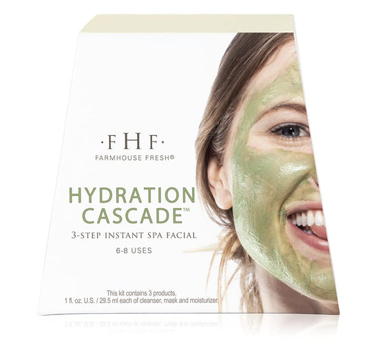 FarmHouse Fresh Hydration Cascade 3-step Instant Spa Facial, 3 ct.