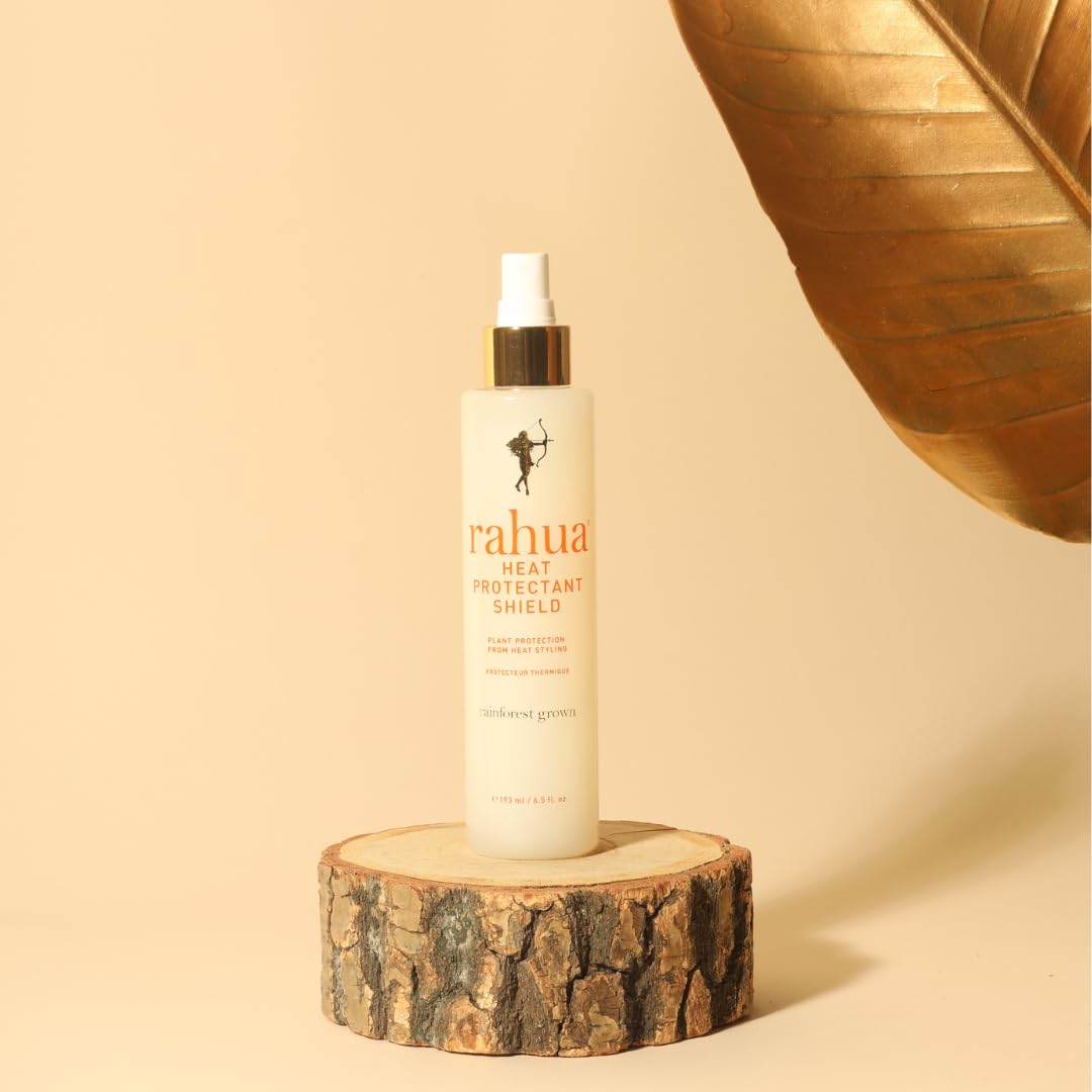 Rahua Heat Protectant Shield Spray, Vegan Lightweight Heat Protection for All Hair Types, Thermal Styling Primer, Morete & Hibiscus, Shea & Quinoa, Tropical Guava & Coconut Scent, 6.5 Fl Oz