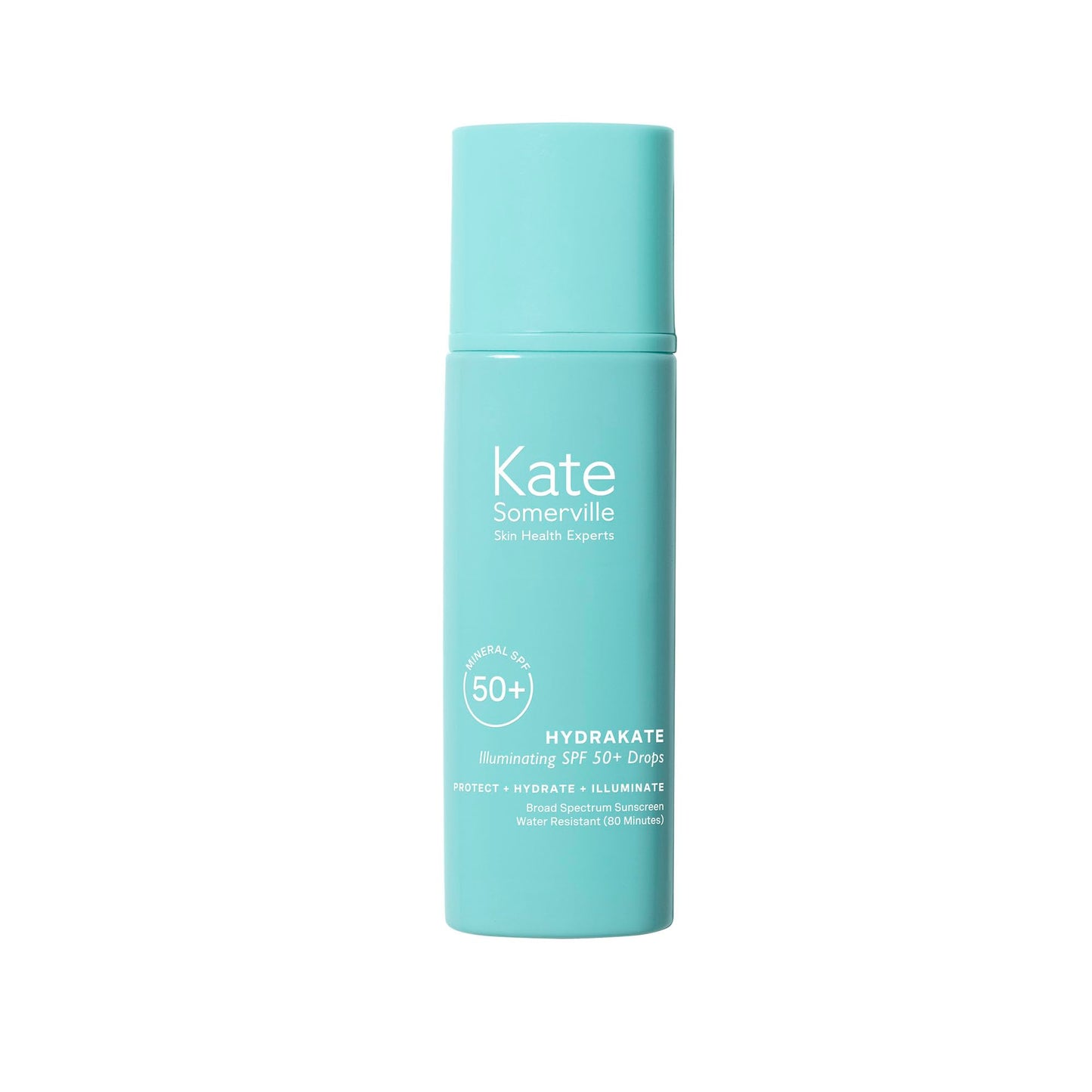 Kate Somerville HydraKate Illuminating Sunscreen Drops – Tinted SPF 50+ Mineral Sunscreen with Zinc Oxide, Moisturizing & Anti-Aging Sun Protection, 1.7 Fl Oz