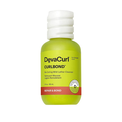 DevaCurl CurlBond Re-Coiling Mild Lather Cleanser | Reduces Frizz For Up to 48 Hours | Preserves Color Up to 30 Washes | Seals Split Ends