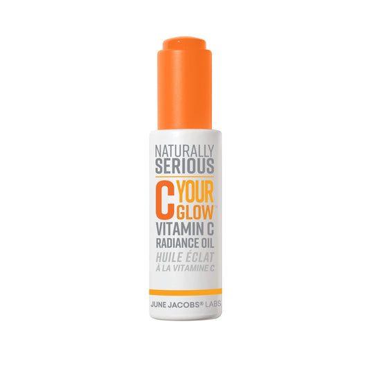 Naturally Serious | C Your Glow Vitamin C Radiance Oil, Vitamin C Oil For Face, Brightening Facial Oil, Skincare For Glowy Skin, Vegan Skincare, Cruelty-Free Skincare
