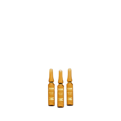 ISDIN Isdinceutics Instant Flash Firming and Lifting Serum for Face with Antioxidants and Hyaluronic Acid - 5 ampoules, 0.06FL OZ x 5