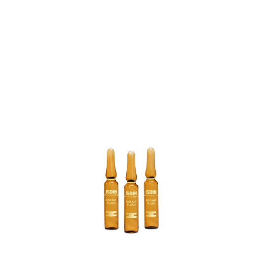 ISDIN Isdinceutics Instant Flash Firming and Lifting Serum for Face with Antioxidants and Hyaluronic Acid - 5 ampoules, 0.06FL OZ x 5
