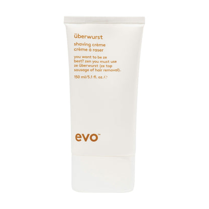 EVO Uberwurst Moisturizing, Sensitive Shaving Cream for All Skin Types - Reduces Razor Burn, Softens & Protects - 5.1 fl oz