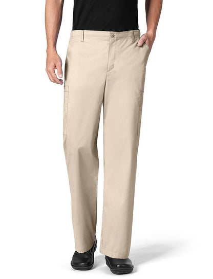 WonderWink Men's Cargo Pant, Khaki, Large Short