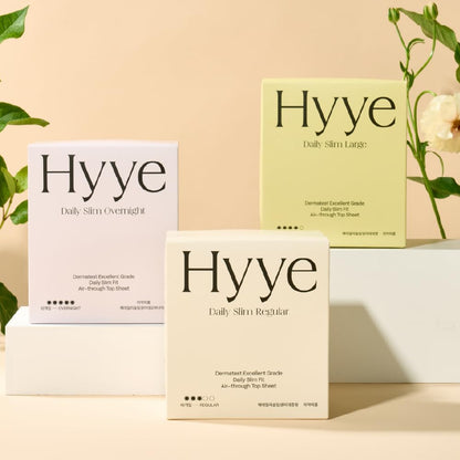 Hyye Ultra Thin Sanitary Pads Regular (16 Counts) + Large (14 Counts) + Overnight (12 Counts)