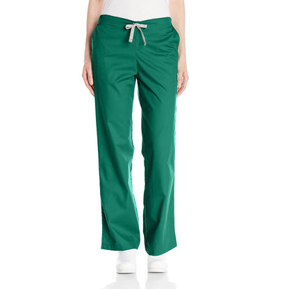 WonderWink Women's Wonderwork Flare Leg Scrub Pant, Hunter, Medium/Petite