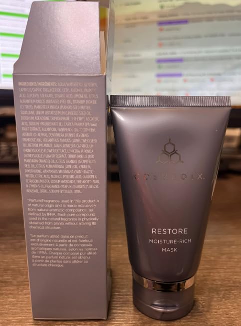 COSMEDIX Restore Moisture-Rich Face Mask Skin Care - Ultra-Nourishing Facial Mask for Dark Spots, Acne Scars & Uneven Skin Tone - Deep Pore Cleansing for Clear, Bright & Fresh-Looking Skin