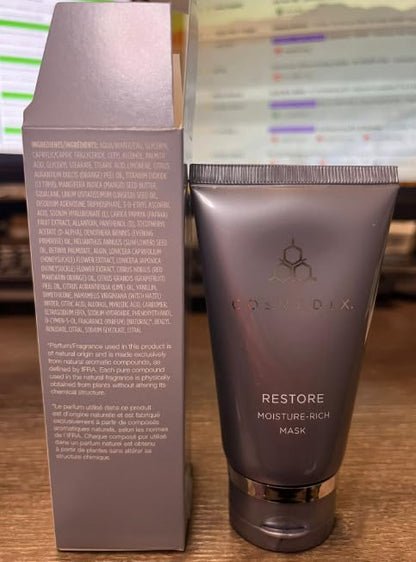 COSMEDIX Restore Moisture-Rich Face Mask Skin Care - Ultra-Nourishing Facial Mask for Dark Spots, Acne Scars & Uneven Skin Tone - Deep Pore Cleansing for Clear, Bright & Fresh-Looking Skin