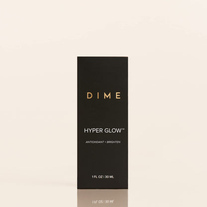 DIME Beauty Hyper Glow Treatment Vitamin C Serum Dark Spot Remover for Face Brightening Hydrating Antioxidant Vitamin C Serum for Face with Ferulic Acid Resveratrol Hyaluronic Acid Aloe 1 oz / 30 ml