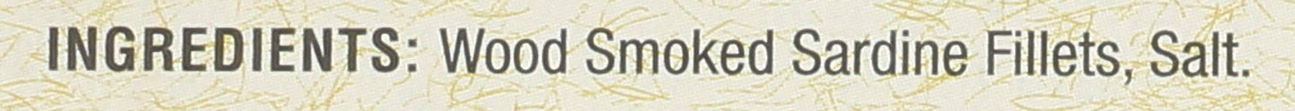 Bar Harbor Wild Smoked Sardine Fillets, Skinless Boneless, 6.7 Ounce