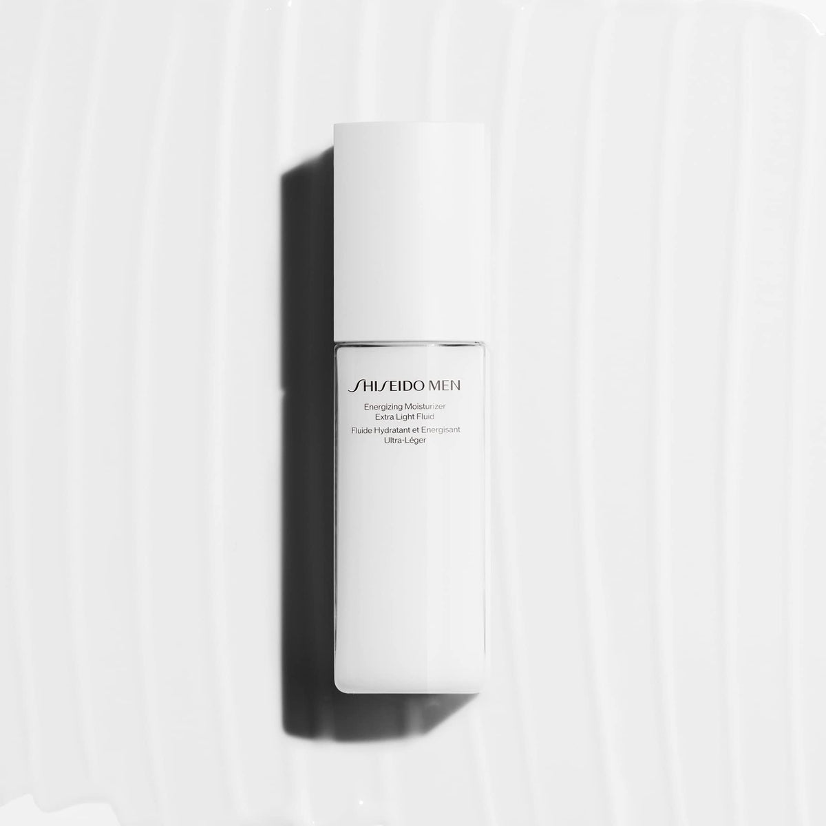 Shiseido Men Energizing Moisturizer Extra Light Fluid - 100 mL - Reduce the Look of Fine Lines, Dullness & Dry Skin - Non-Greasy, Extra-Light Texture