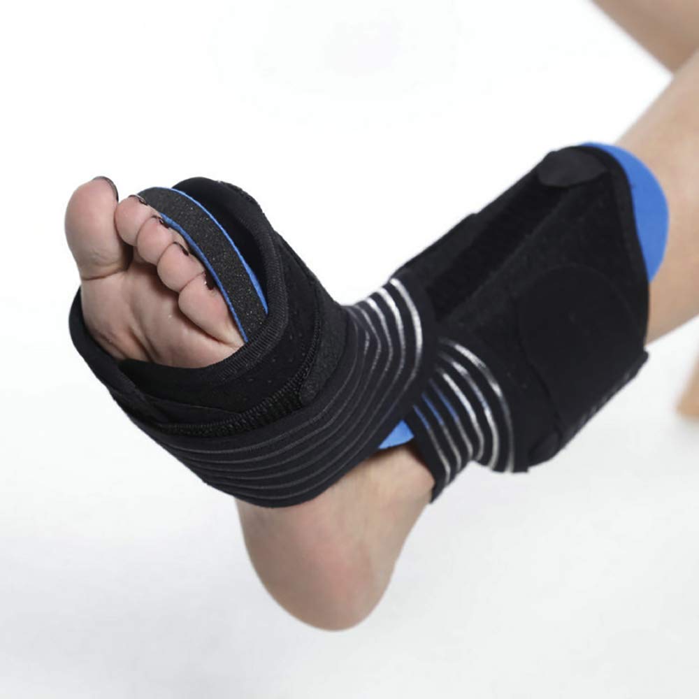 Professional Plantar Fasciitis Night Splint, Adjustable Dorsal Night Splint Support Sleep, Recovery, Tendonitis, Arch Foot Pain Fits Right or Left Foot (2019, Black)