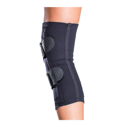DonJoy Lateral J Patella Knee Support Brace with Drytex Construction and Lateral to Medial Straps (XL, Without Hinge, Right Leg)