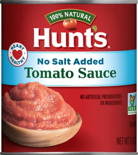 Hunt’s No Salt Added Tomato Sauce, Perfect for Chili & Soups, 8 oz. Can
