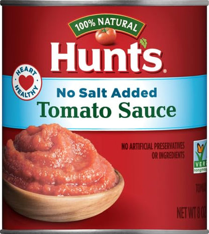 Hunt’s No Salt Added Tomato Sauce, Perfect for Chili & Soups, 8 oz. Can